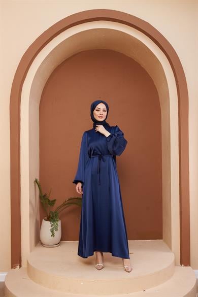 Nisan Evening Dress - Navy Blue