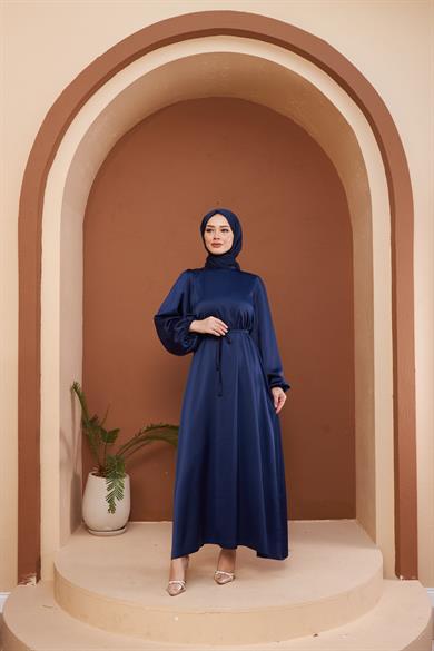 Nisan Evening Dress - Navy Blue