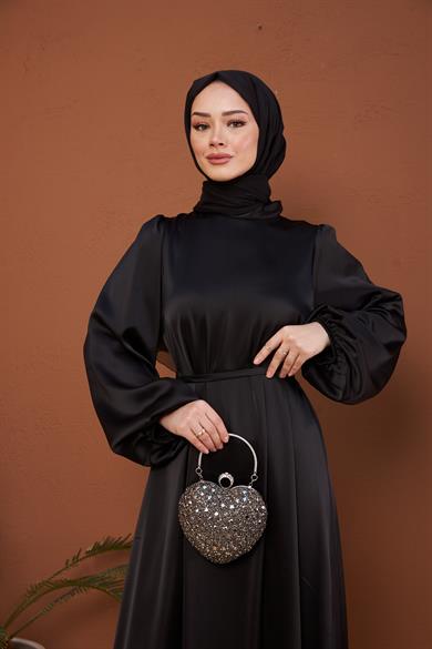 Nisan Evening Dress - Black