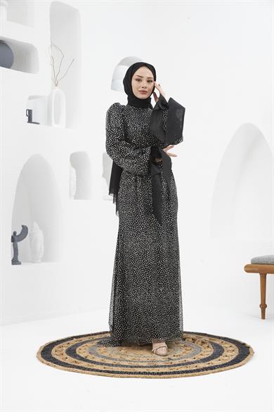 Nurgül Evening Dress - Black