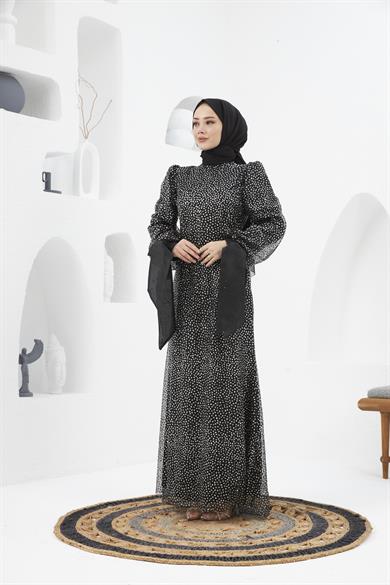 Nurgül Evening Dress - Black