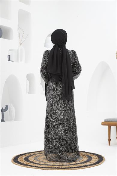 Nurgül Evening Dress - Black