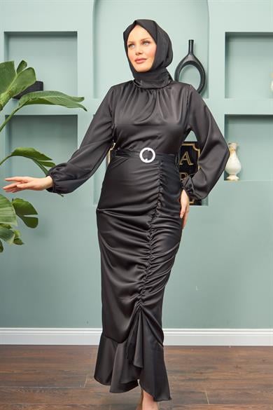 Nurşah Evening Dress - Black