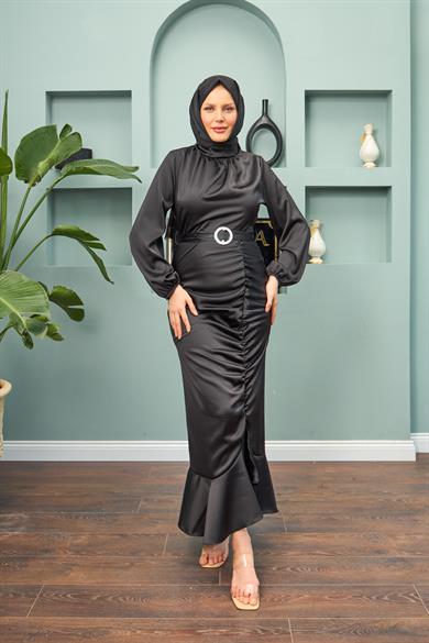 Nurşah Evening Dress - Black