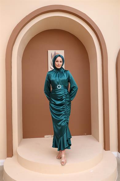 Nurşah Evening Dress - Emerald Green