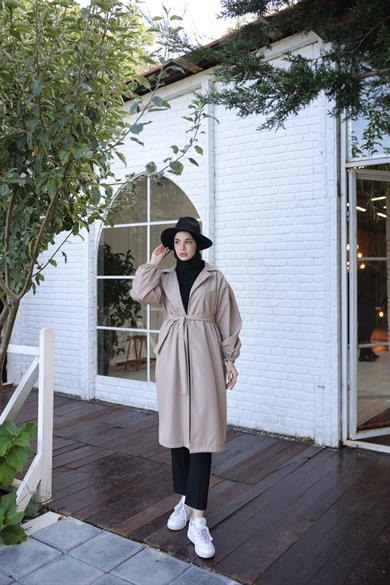 Oversize Trench Coat - Beige