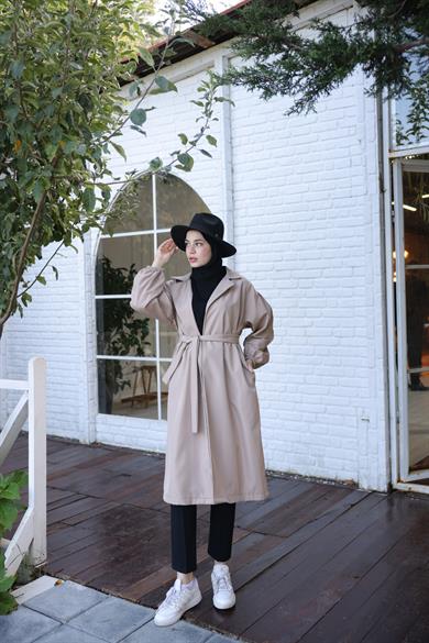 Oversize Trench Coat - Beige