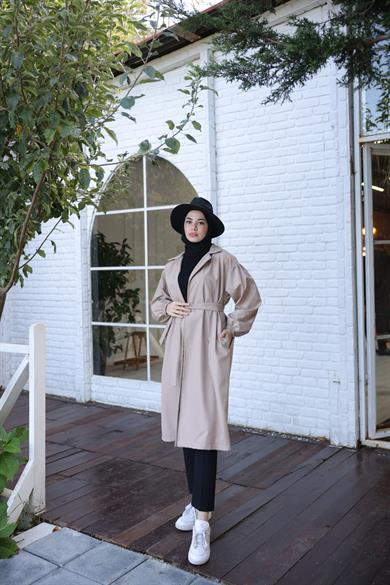 Oversize Trench Coat - Beige