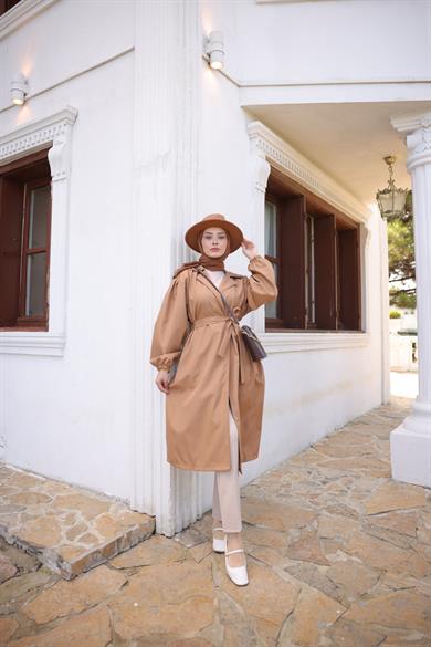 Oversize Trench Coat - Tan