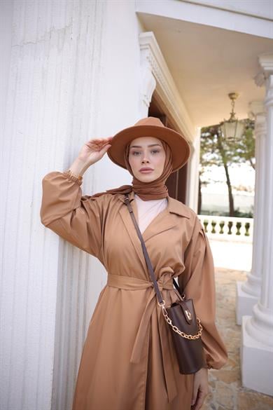 Oversize Trench Coat - Tan
