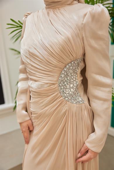 Özlem Taş Abiye - Krem