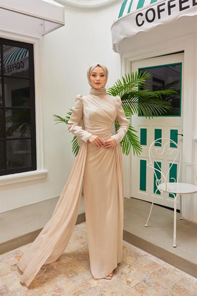 Özlem Taş Abiye - Krem