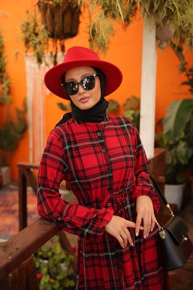 Panama Şapka - Kırmızı