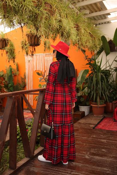 Panama Şapka - Kırmızı