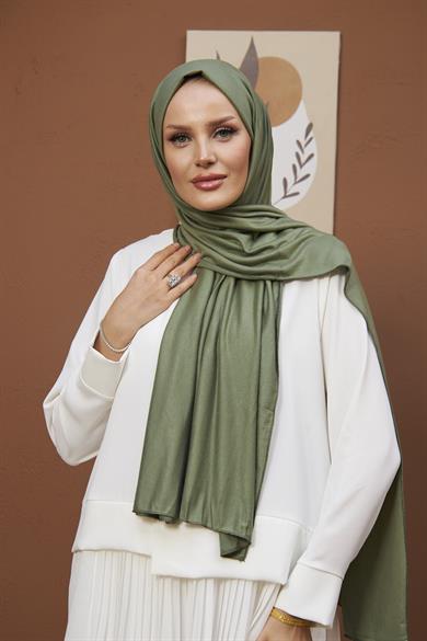 Combed Cotton Shawl - Pistachio Green