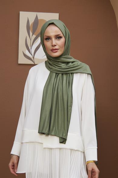 Combed Cotton Shawl - Pistachio Green