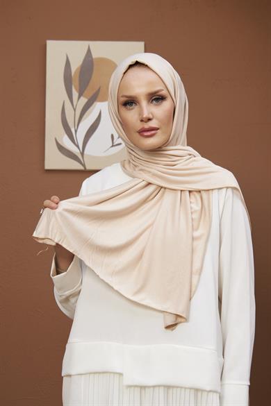 Combed Cotton Shawl - Cream