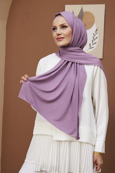 Combed Cotton Shawl - Lilac