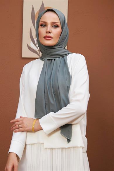 Combed Cotton Shawl - Mint Green