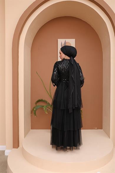 Figen Evening Dress - Black