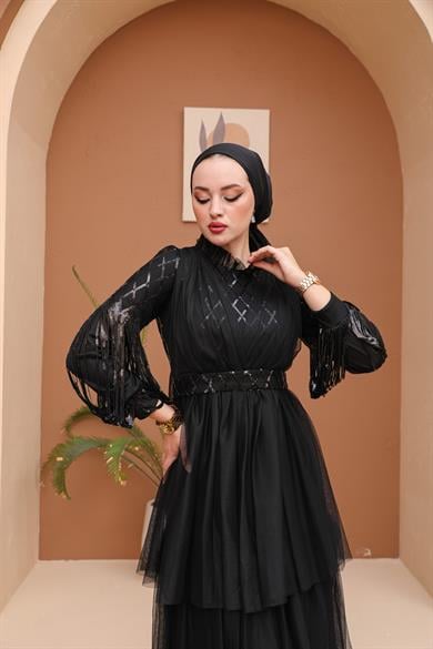 Figen Evening Dress - Black