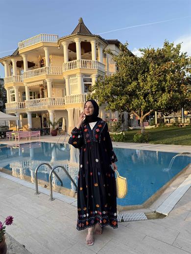 Rabia Elbise - Lacivert