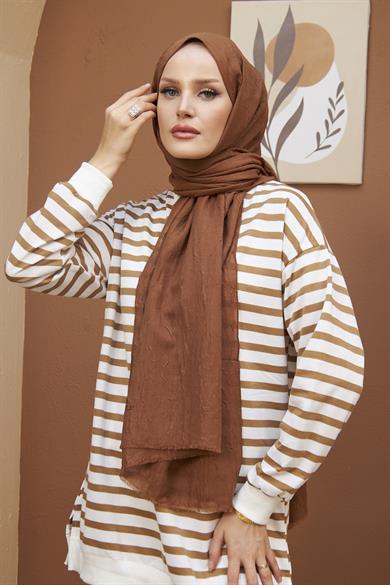 Colored Sweatshirt - Brown