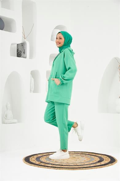 Reyhan Double Set - Benetton Green