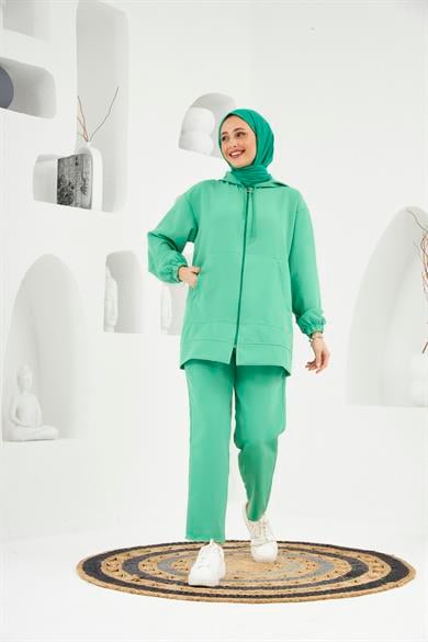 Reyhan Double Set - Benetton Green