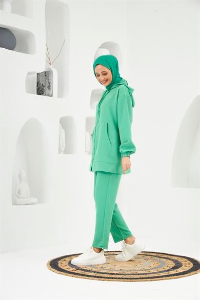 Reyhan Double Set - Benetton Green