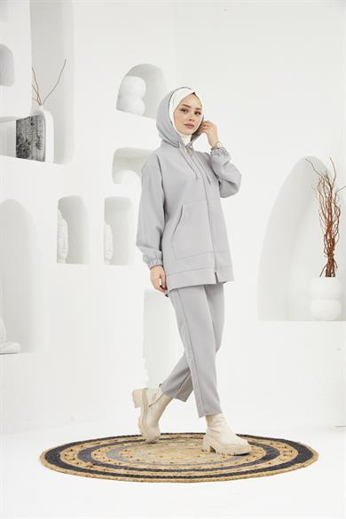 Reyhan İkili Takım - Gri