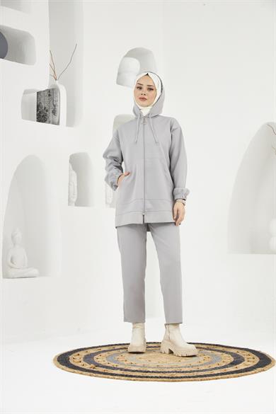 Reyhan İkili Takım - Gri