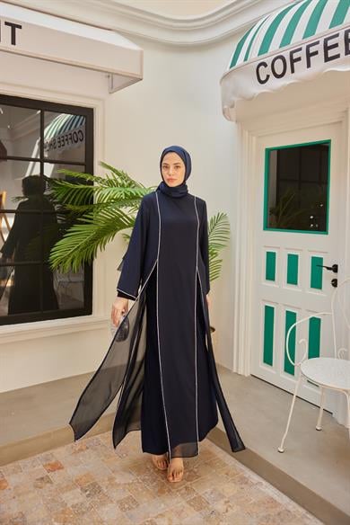 Saadet Abaya - Navy Blue