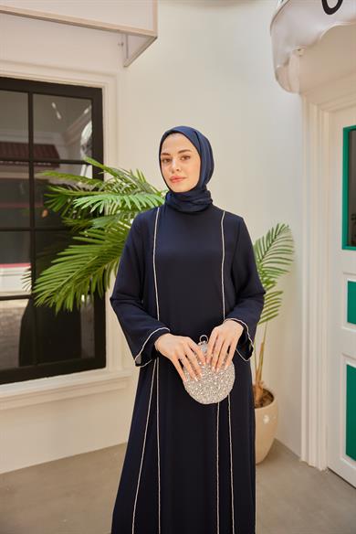 Saadet Abaya - Navy Blue