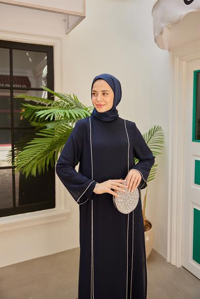 Saadet Abaya - Navy Blue