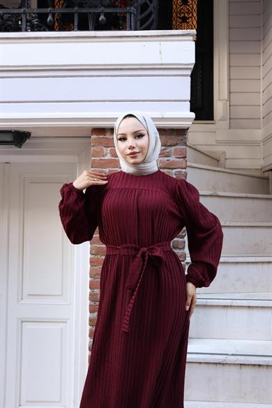 Seçil Elbise - Bordo