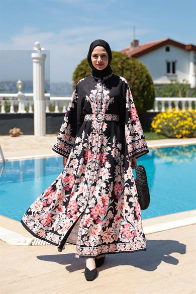 Semra Elbise - Siyah-Eflatun