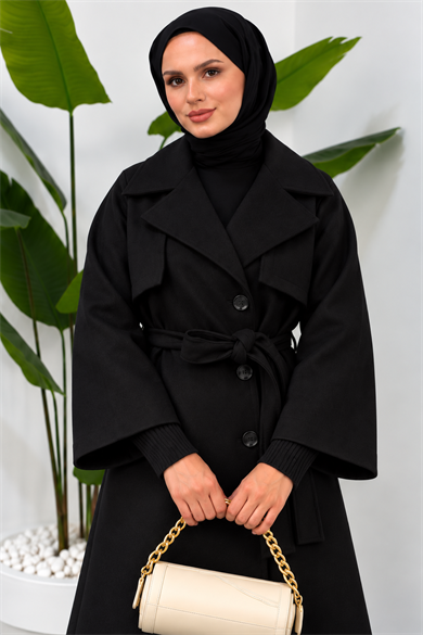 Sevgi Kaşe Kaban - Siyah