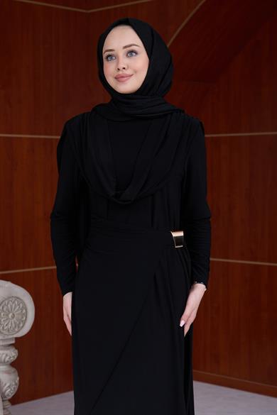 Sevgi Sandy Elbise - Siyah