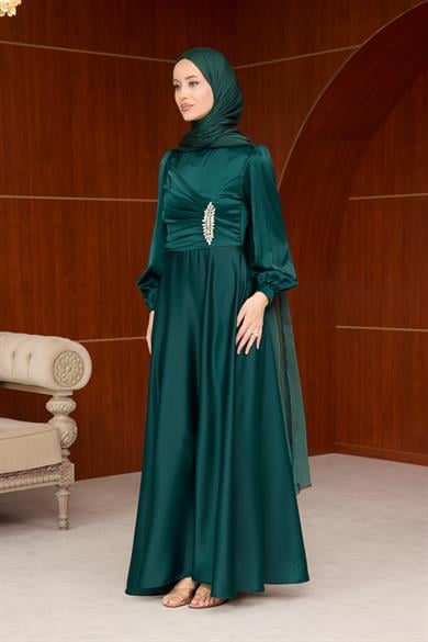 Simla Abiye - Zümrüt Yeşil