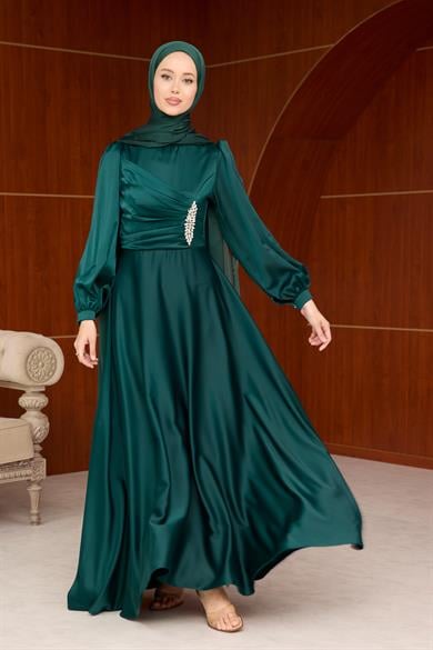 Simla Abiye - Zümrüt Yeşil