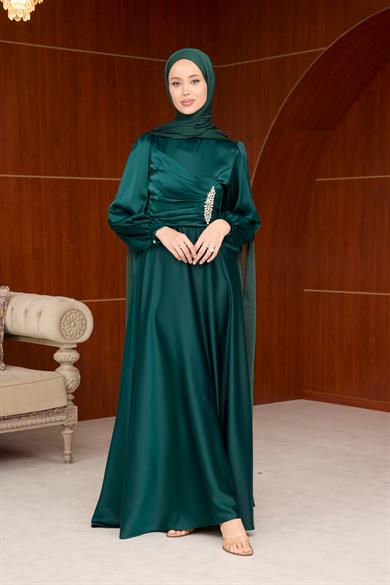 Simla Abiye - Zümrüt Yeşil