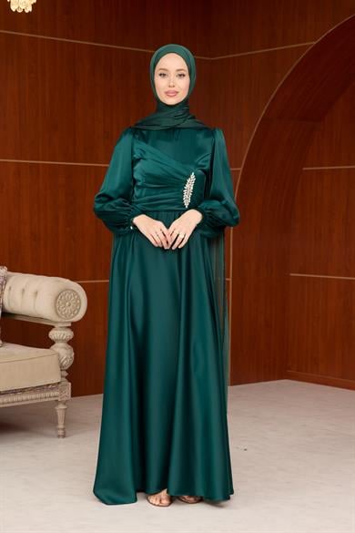 Simla Abiye - Zümrüt Yeşil