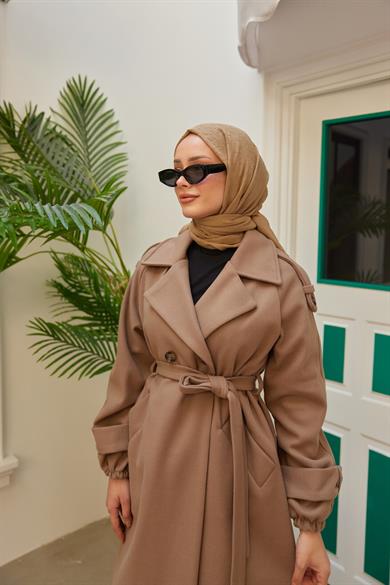 Sude Kaşe Kaban - Bej