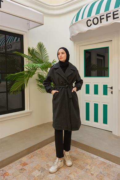 Sude Kaşe Kaban - Gri