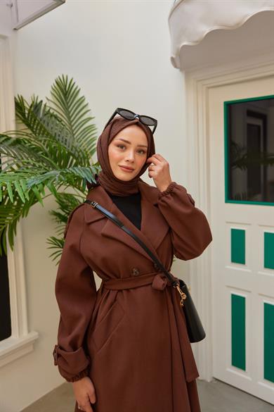 Sude Kaşe Kaban - Kahverengi