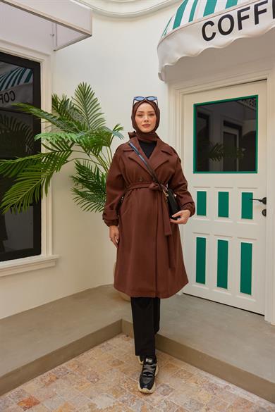 Sude Kaşe Kaban - Kahverengi