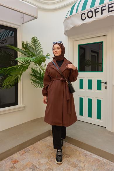 Sude Kaşe Kaban - Kahverengi