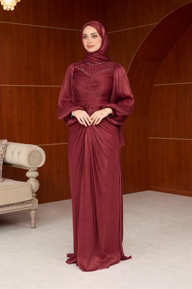 Sümbül Tasarım Abiye - Bordo