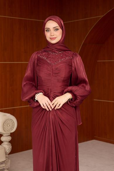 Sümbül Tasarım Abiye - Bordo